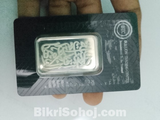 Silver bar 20g BTC